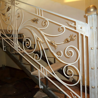TTD Garde-corps d'escalier moderne en fer forgé et acier pour villa, balustres, balustrade intérieure, solution complète pour projet, garantie 1 an