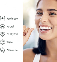Y-Kelin 100 pièces de cure-dents à la menthe et bâtonnets de soie dentaire en PE, emballage en sachet (Nettoyage interdentaire)