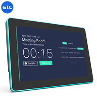 Hızlı teslimat duvar montaj 10.1 inç dokunmatik ekran POE NFC RFID RK3566 android 11 LED ışık Bar rezervasyon ekran toplantı odası tablet