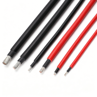 Câble solaire PV1-F 1x2.5mm2 1x4mm2 1x6mm2 Câble PV DC H1Z2Z2-K Fil photovoltaïque résistant aux UV sans halogène pour système d'énergie solaire