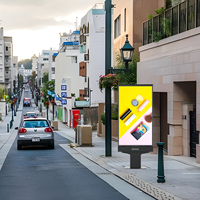 Al Aire Libre 4K TV 55 pulgadas reproductor de publicidad software de señalización digital programa de afiliados al aire libre señalización digital y pantallas