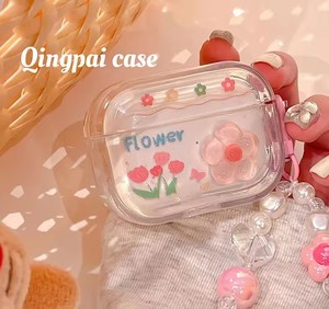 <span class=keywords><strong>Coque</strong></span> souple décorative fleurs INS pour <span class=keywords><strong>AirPods</strong></span> 2/3 étui de protection pour écouteurs avec pendentif accessoires pour casque - Product Image 3