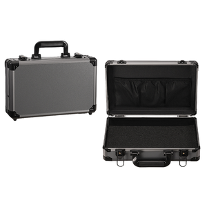 Vente directe d'usine boîte à <span class=keywords><strong>outils</strong></span> <span class=keywords><strong>en</strong></span> alliage d'<span class=keywords><strong>aluminium</strong></span> personnalisée vitrine d'échantillon boîte à <span class=keywords><strong>outils</strong></span> d'emballage antichoc portable - Product Image 1