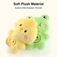 En stock, vente en gros, personnalisable : Jouet interactif pour chat en peluche douce, animaux mignons (lapin, ours, grenouille, poulet) avec herbe à chat, pour le jeu des chats