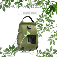IRONDONKEY 20L équipement de Camping en plein air équipement de douche solaire pour accessoires de chauffage de bain en plastique