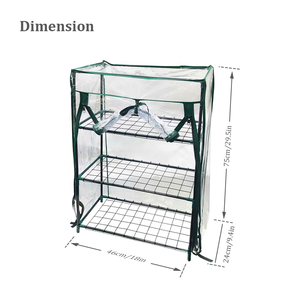 Invernadero de Jardín Portátil Plegable de 3 Niveles de PVC HUGELEAF con Cubierta, Fácil de Montar, Ecológico - Product Image 2
