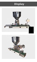 Réservoir d'agitation de mélange automatique trémie pâte épaisse liquide Machine à emballer rouleau chauffant capacité 200ml produits chimiques huiles sacs