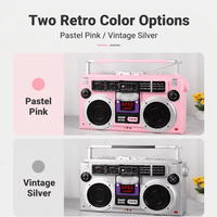 Enregistreur de cassettes vintage rétro en fer modèle 558, accessoire de photographie, décoration radio nostalgique pour les magasins et les bars