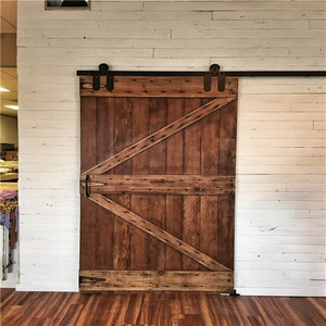 <span class=keywords><strong>Porte</strong></span> <span class=keywords><strong>coulissante</strong></span> en fer de style moderne et <span class=keywords><strong>simple</strong></span>, <span class=keywords><strong>porte</strong></span> de grange - Product Image 6