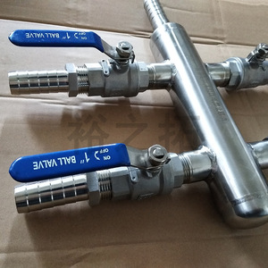 Distributeur de gaz en acier inoxydable avec vanne à boisseau sphérique de 1 pouce et dispositif de régulation de débit multicanal - Product Image 1
