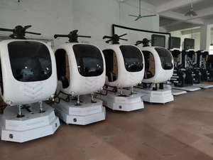 เฮลิคอปเตอร์ VR JiaYi 360 องศา เครื่องบินจำลองเสมือนจริงในร่ม ทำจากโลหะและพลาสติก ให้ประสบการณ์เสมือนจริงสุดตื่นเต้นแบบอินเทอร์แอคทีฟ ที่นั่งคู่ ระบบเคลื่อนไหว 360 องศา ใช้ไฟ 220V - Product Image 5