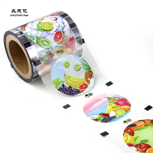 Transparant Bedrukt <span class=keywords><strong>Plastic</strong></span> Folie Melksap Bubble Thee Deksel <span class=keywords><strong>Plastic</strong></span> Heatseal Verpakking Cup Afdichting Film Rol - Product Image 2