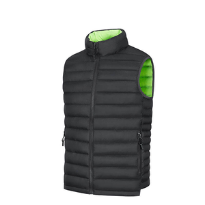 Personnalisé Hommes <span class=keywords><strong>Court</strong></span> Puffer <span class=keywords><strong>Gilet</strong></span> Lâche Sans Manches Polyester Coton Fermeture Éclair <span class=keywords><strong>Chaud</strong></span> Hiver Hommes <span class=keywords><strong>Gilet</strong></span> pour Homme - Product Image 4