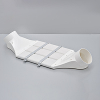 Matériaux blancs de HDPE d'ABS de linteau de conception moderne de 160mm assurant la stabilité maximum de sécurité pour des applications d'escalier de gymnase d'hôpital