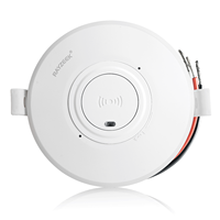 Détecteur de mouvement micro-ondes encastré au plafond à 360 degrés, matériau ignifuge PC, 10A 100-265 VAC, RZ048