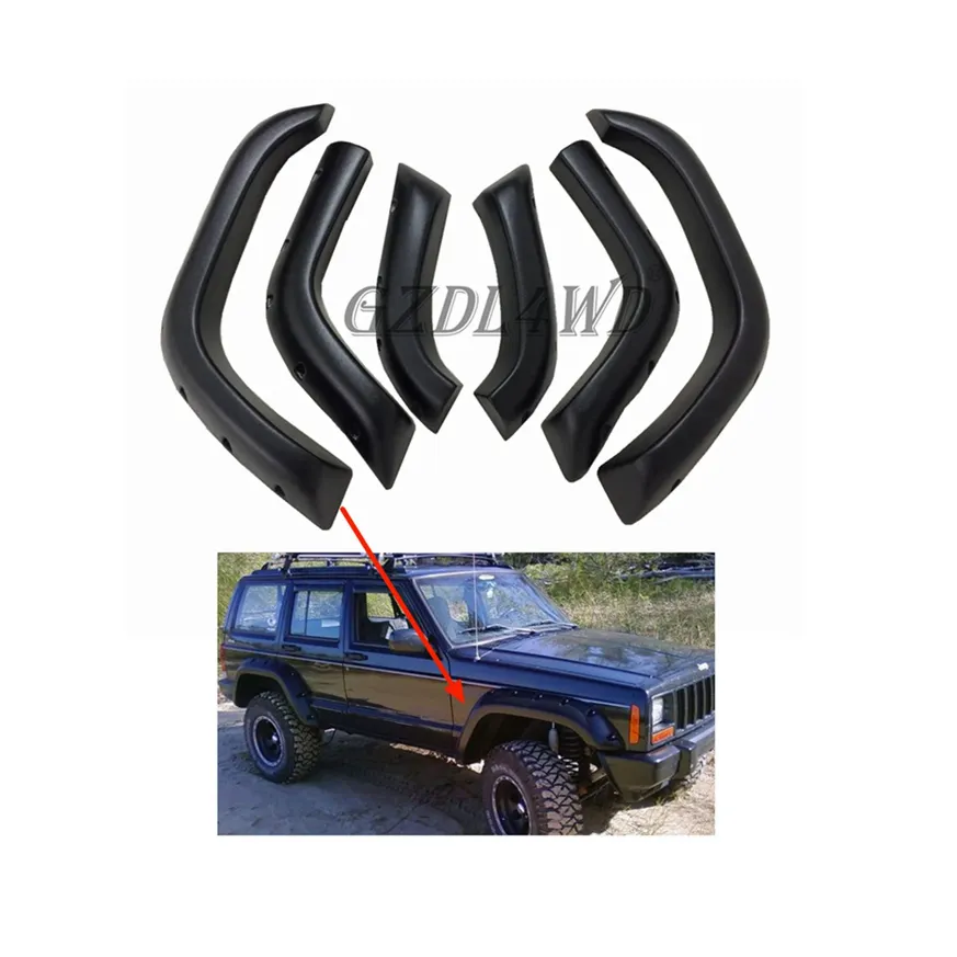 GZDL4WD Abs Xj Roda Arch Fender Flare Cherokee XJ 84-01 4X4 Off Road Aksesoris