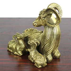 Sculpture <span class=keywords><strong>de</strong></span> mouton à cornes longues <span class=keywords><strong>de</strong></span> grande taille <span class=keywords><strong>de</strong></span> haute qualité, sculpture d'animal en bronze métallique, sculpture <span class=keywords><strong>de</strong></span> mouton à cornes longues - Product Image 3