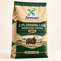Additif Alimentaire Jinmao 2,5% Prémélange Composé pour Agneaux en Finissage Q01 Poudre de Qualité Alimentaire Animale Favorisant la Nutrition Additifs pour Moutons