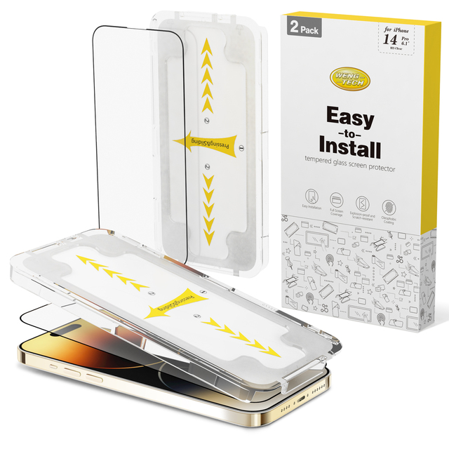 A++ Glass Screen Protector Easy to Install Application Tool for 14 14 Pro Max 13 12 11 X Screen Protector Mobile Phone