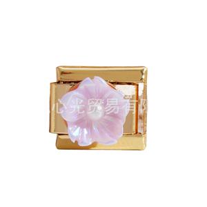 Modular Flower Charm Bracelet Zinc Alloy Imitation Pearl Bezel Setting Unisex Jewelry Gift DIY Assembly Chain Bracelet - Product Image 4