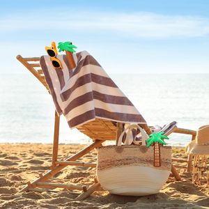 Bãi biển ghế Clip xách tay khăn chủ sở hữu nhựa dễ thương hồ bơi Khăn chủ cho Patio và kỳ nghỉ hồ bơi chăn trang trí - Product Image 2