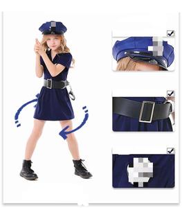 Tenue de carnaval Costume d'officier enfants impertinent sergent Costume livre jour habiller uniforme de flic ensemble de vêtements de carrière pour enfants - Product Image 3