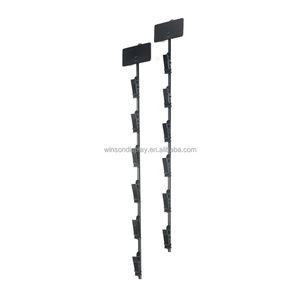 Supermarket Hanging Merchandise Strips With <b>Hooks</b> Metal Display <b>Clip</b> Strips for Retail Display With Label Header - Product Image 4