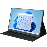 Monitor Layar Sentuh Widescreen IPS Full HD 15,6 inci untuk Laptop dengan Port Tipe C & USB C Monitor Portabel