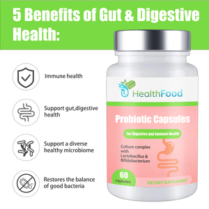 Capsules de probiotiques à marque privée pour la santé digestive et immunitaire, complexe de culture avec supplément de Lactobacillus et Bifidobacterium - Product Image 3