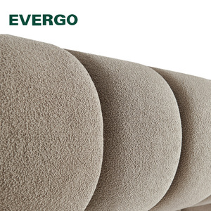Conjunto de Sofás Modulares Curvos, Tela Bouclé, Sofá de Lujo Estilo Nube, Conjunto de Sofás Seccionales Modernos - Product Image 2
