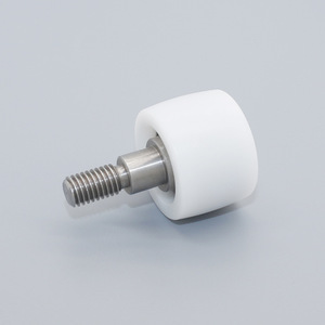 Rodillos de Nailon al por Mayor, Tornillos y Poleas de Doble Rodamiento DuPont 100P Recubiertas de Plástico POM para Resistencia al Desgaste - Product Image 2