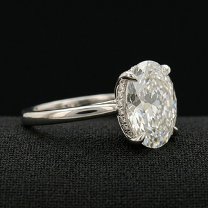 Anillo de Boda de Lujo con Diamante Cultivado en Laboratorio de Platino Fino, Certificado por IGI, para Mujer, Elegante Pieza de Joyería Contemporánea para Fiesta - Product Image 3