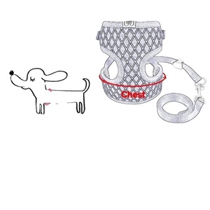 <strong>Harness</strong> for Small <strong>Dog</strong> Cat Walking <strong>Harnesses</strong> Leads <strong>Rhinestone</strong> Mesh Cat <strong>Harness</strong> and Leash Set Breathable Adjustable Pet Vest - Product Image 1