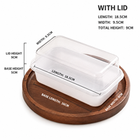 Boîte à gâteau jetable en plastique transparent pour la pâtisserie, l'emballage de sandwichs et la conservation alimentaire séparée