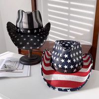 Chapeaux de cowboy en paille de haute qualité, style western de Dallas, personnalisés, pour adultes, femmes, avec drapeau mexicain, pour unisexe
