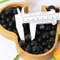 Vente en gros de sphères en obsidienne dorée, cristaux polis, pierres de guérison pour ornements Feng Shui, boule de cristal spirituelle pour cadeaux