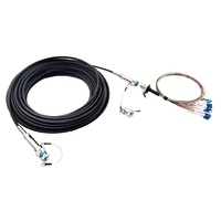 Connecteur extérieur étanche 2/4/8/12 cœurs J599/mpo D38999, utilisant un câble J599 LSZH, cordon de raccordement en fibre optique pour environnements difficiles