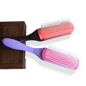 <span class=keywords><strong>Denman</strong></span>-peine de <span class=keywords><strong>pelo</strong></span> <span class=keywords><strong>rizado</strong></span> de 9 filas, accesorio de <span class=keywords><strong>pelo</strong></span> de nailon de plástico, con logotipo - Product Image 3