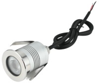 [Étanche IP67] Mini projecteur LED encastré 1W, en acier inoxydable, pour terrasse / marches / aménagement paysager, pour jardin et allée