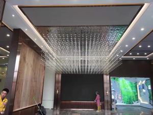 Candelabro LED de cubo cósmico de cielo creativo moderno lleno de estrellas para sala de estar - Product Image 6