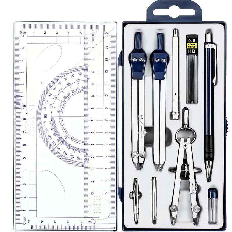 Профессиональный инструмент для обучения математике, набор геометрических линейки для школы, пластиковая обучающая линейка