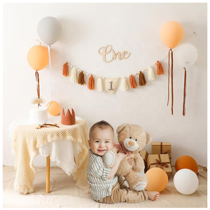 Chapeau d'<span class=keywords><strong>anniversaire</strong></span> en gros, bannière, garniture de gâteau, ensembles de couronnes, chaise haute pour bébé, macramé, décorations de fête d'<span class=keywords><strong>anniversaire</strong></span> - Product Image 3