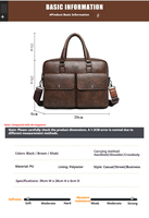 Sacs à main en PU à grande capacité de 14 pouces avec logo personnalisé, sacs à main à bandoulière unique, étanches, souples, sacoches d'affaires, sacs pour ordinateur portable de voyage