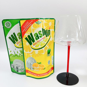 Bolsa de Plástico PE Blanca Resistente a Ácidos y Álcalis, con Cierre, Tipo Stand-up, Segura para Detergente Líquido Lavavajillas - Product Image 6