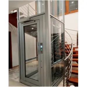 Mini ascensores domésticos silenciosos para exteriores de diseño moderno, equipo de elevación hidráulico para pasajeros de casas