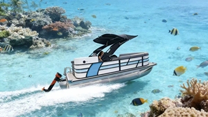 Yacht à voile de luxe de 16 pieds certifié CE avec coque en fibre de verre, moteur hors-bord de 90 CV, canapé de croisière, <span class=keywords><strong>bar</strong></span> et divertissements pour 8 personnes - Product Image 5