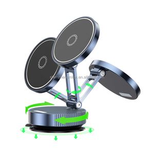 Q11 Estable Aleación de zinc Retráctil Plegable Asiento magnético Adsorción al vacío Asiento de teléfono de navegación para automóvil - Product Image 1