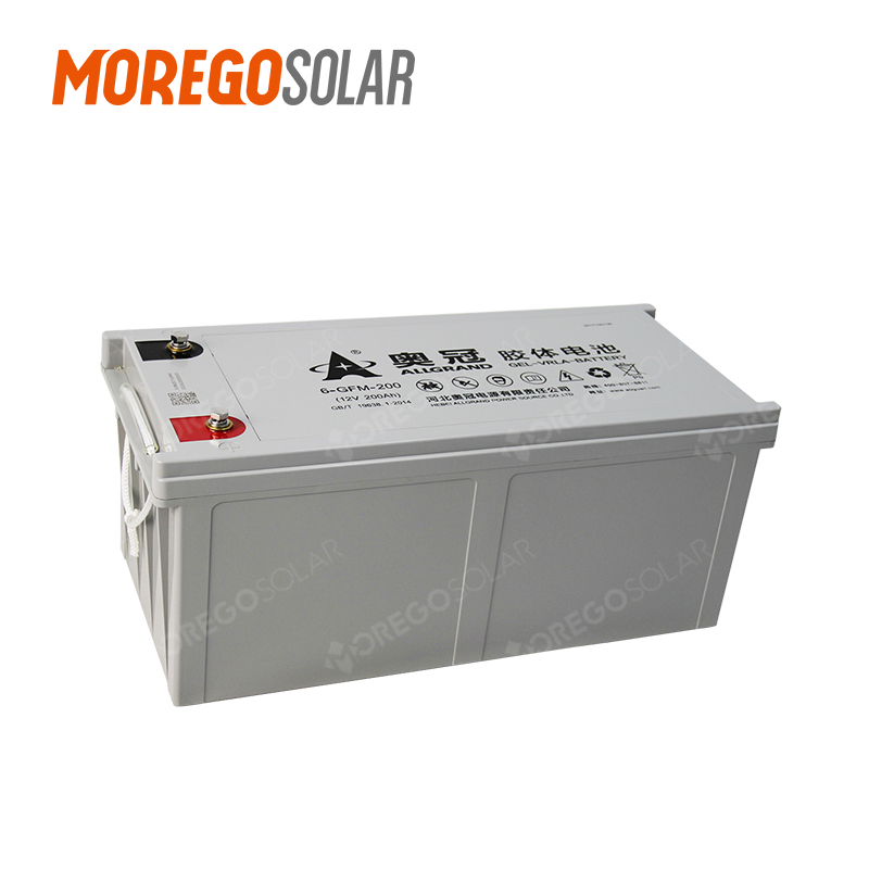 Allgrand maintenance free 12V 100Ah 150Ah 200Ah gel battery for off grid Hybrid solar energy system