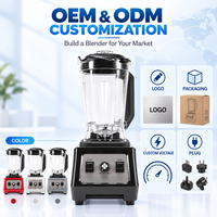 Blender professionnel de qualité supérieure, grande capacité de 3 L, avec 6 lames en SUS304 pour jus et milkshakes