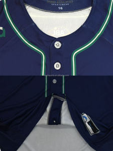 FQ Jersey bisbol polos, kaus sublimasi kancing penuh lengan pendek, kaus olahraga bisbol kustom - Product Image 6